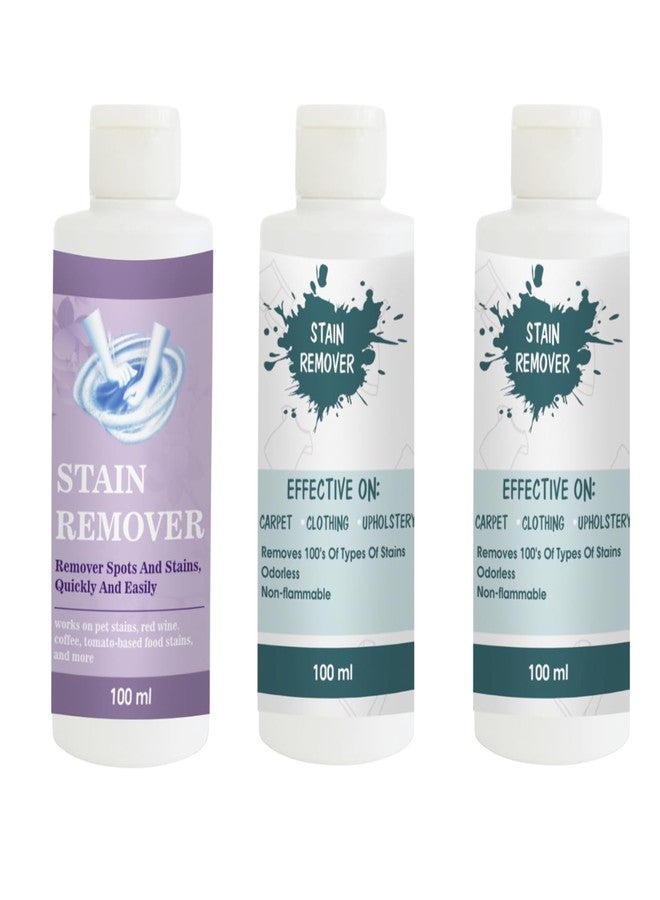 TOOVUS Stain Remover Combo Pack of Purple, Sky and Sky Stain Remover | Multi-Surface Cleaning Solution for Clothes, Fabrics, Upholstery (100 g Each) - Image 1